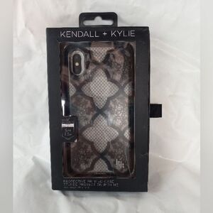 Kendall & Kylie Black Lace Fishnet Case for Apple iPhone X XS- TPU Classy Cover